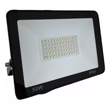 Reflector Led 50w Multipunto Color De La Carcasa Negro Color De La Luz Blanco Frío 110v/220v