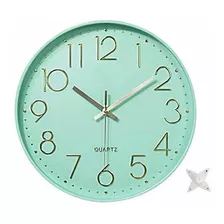 Reloj De Pared - Ytaons 12 In Wall Clock Non-ticking Quartz 