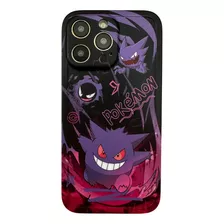 Funda Pokemon Haunter Gengar Para iPhone 11/12/13/14 Pro Max