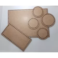 Bases (mdf) Para Crochê - Kit Higiene Bebê (modelo 02)