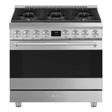 Smeg Professional 36 Stainless Steel Gas Range 