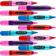 Artcreativity Crayon Inflates, Juego De 12, Ceras Inflables 