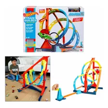 Hot Wheels Track Builder Kit De Giros Sin Límites Pista Auto