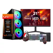 Pc Gamer Completo Ryzen 5 5600g, 16gb Ddr4, Ssd 960gb Vega 7