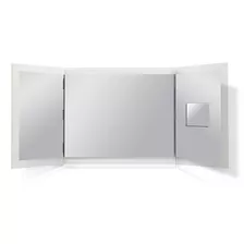 Espejo Reflejar 6 Mm Baño 90x40 Con Espejo Aumento Cuadrado