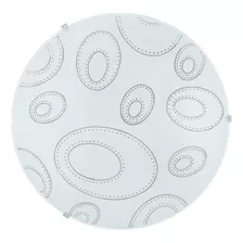 Luminario De Techo Eglo Scalea Base E26 De 60w Cristal Blanc