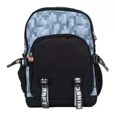 Mochila Minecraft - Gris / Negro