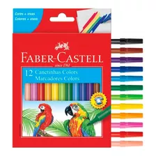 Canetinha Hidrográfica Colors C/12 Cores - Faber-castell