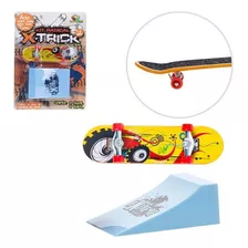 Brinquedo Fingerboard Skate De Dedo E Rampa Radical X-tric