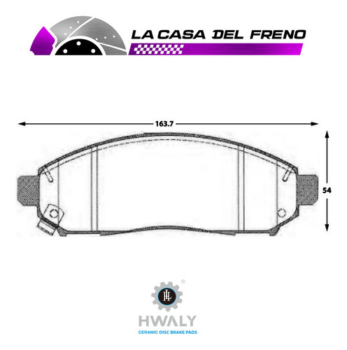 Pastilla Freno Del Nissan Frontier 4.0 2017 Vq40ded40bb Foto 3