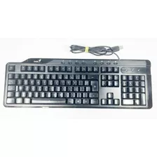 Teclado Genius Kb-g255 Preto Usb - ( Com Detalhes )