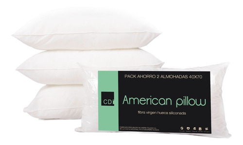 Almohada Hoteleras American Pillow Pack Ahorro X 2 Unidades