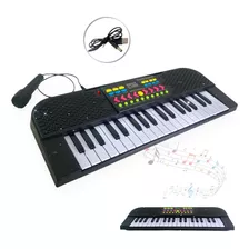 Piano Teclado Infantil Presente Criança 37 Teclas Microfone