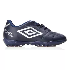 Chuteiras De Futebol Umbro Chuteira Class 2.2 Jr U07fb086 Cor Marinho/cinza Com Sola Tf Adequada Para Grama Sintética Sem Gênero Infantil 29 Br