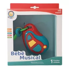 Brinquedo Musical Bebê Chaveiro Sons Divertidos 6 Musicas