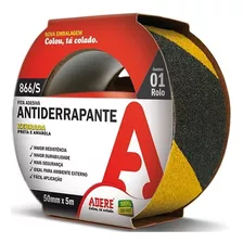 Fita Antiderrapante 866s Zebrada - Adere Amarelo E Preto