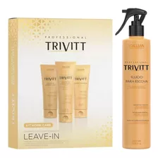 Kit Home Care C/ Leave-in + Fluido Para Escova | Trivitt