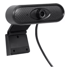 Webcam Pc Câmera Com Microfone 1080p Hd Note Mac Desktop Cor Preto