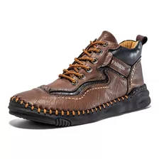 Hombre Zapatos Casual Cuero Botas Botines De Caminar Trabajo