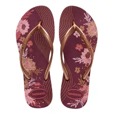 Chinelo Sandália Feminino Havaianas Slim Organic - Roxa