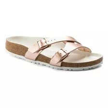 Sandalia Birkenstock Yao Balance Dorado Claro Para Dama