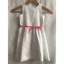 Vestido Niña Carter´s Blanco T. 4 Con Etiqueta Con Etiqueta