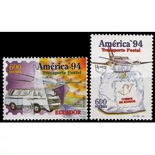 Vehículos Postales - América Upaep - Ecuador - Serie Mint