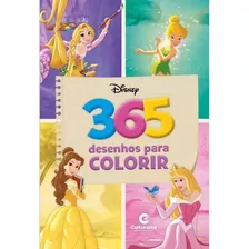 Livro 365 Desenhos Colorir Disney Princesas Fadas Culturama