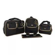 Kit De Bolsa Maternidade Evundile Mommy 4 Peças