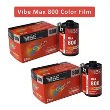 2 Rollos De Película Vibe Max 800 Color 135 27exp Para Vibe