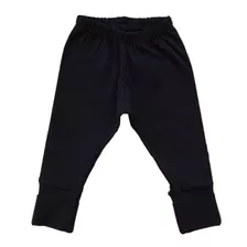 Mijão Calça Bebê Preto 100% Algodão Todos Tamanhos