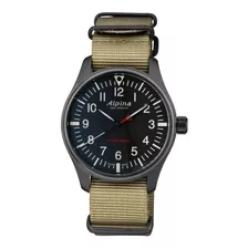 Reloj Hombre Alpina Startimer Pilot Correa Nato