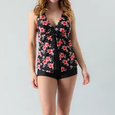 Tankini Capa Flores Mujer 33142-23