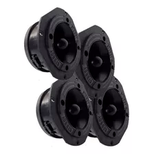 Kit C/4 Tweeter Sturdy Trio 100wrms 8 Ohms Super Twitter Cor Preto