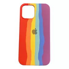 Silicone Case Multicolor Para iPhone 12 Y 12 Pro