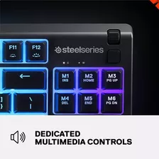 Teclado Gamer Steelseries Apex 3 Tkl Retroiluminado Ip32 Color Del Teclado Negro Idioma Inglés Us