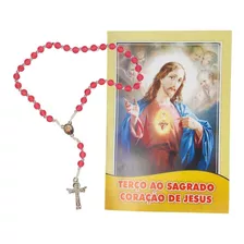 Terço Com Oração Folheto Sagrado Coração De Jesus 