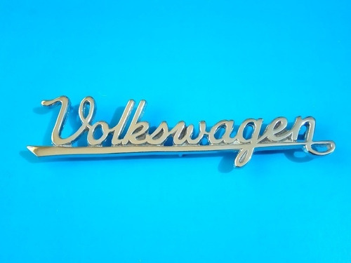 Emblema Volkswagen Vocho Scrip Manuscrito 1200, 1500, 1600 Foto 2
