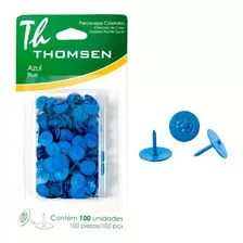 01 Tacha / Percevejo Colorido Thomsen Blister 01 Un Branco