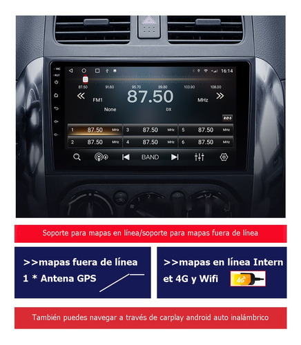 Auto Radio Estreo Android Gps Para Suzuki Sx4 2009-2014 Foto 3