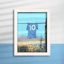 Quadro Decorativo Camisa Seleção Brasileira Varal Favela