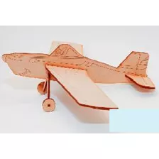 Maqueta Rompecabezas 3d Avioncito En Madera Motricidad Fina