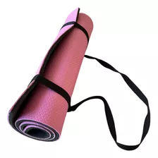 Tapete Yoga Eva 1,00 X 50 10mm Pink Com Alça