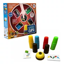 Jogo Speed Cups Copinhos Coloridos Brinquedo Educativo Pakit