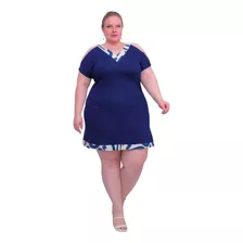 Vestido Feminino Plus Size Confortável Casual