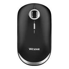 Mouse Inalámbrico Wesdar V1 Pc Escritorio Oficina Usb Negro