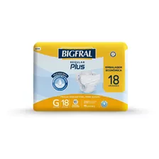 Fralda Bigfral Regular Plus Tamanho G - 18 Unidades