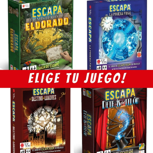 Escapa - Juego Top Toys - Escape Room - Elige Tu Juego