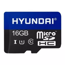 Memoria Flash Hyundai - 16gb - Microsdhc - Clase 10 - Neg /v