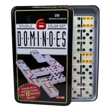 Juego De Mesa Dominó Doble 6 Profesional Con 28 Piezas Caja